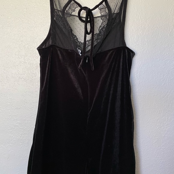 BCBGeneration black velvet romper - Picture 2 of 4